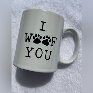 Dog lover I Woof You coffee mug tea mug perfect gift for dog lovers